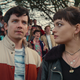 Asa Butterfield and Emma Mackey in Sex Education season 3